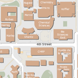 University Of Arizona Map Xht20In-Qz05Im