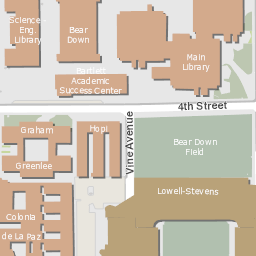 Campus Map University Of Arizona