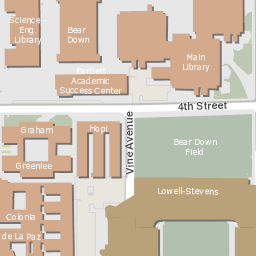 University Of Arizona Campus Map | Map Of The World